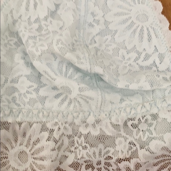 PINK by Victoria’s Secret lace blue halter bralette small - Picture 3 of 8